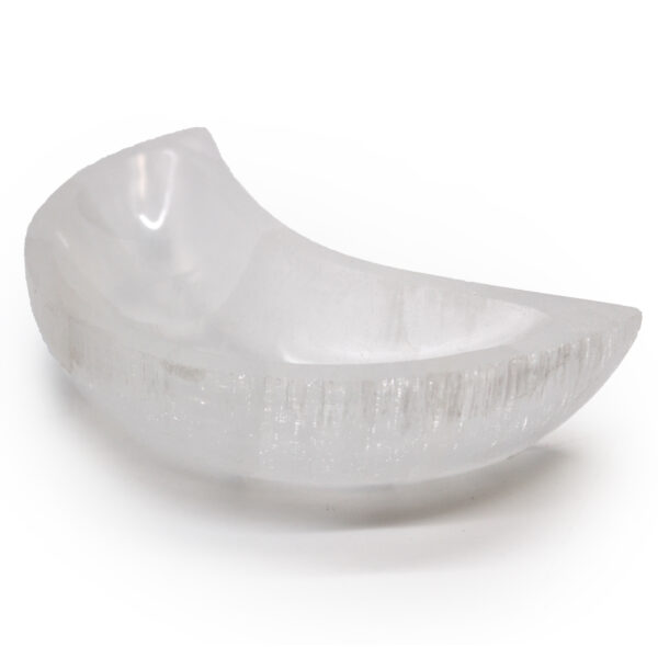 Selenite Moon Bowl