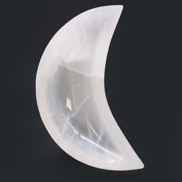 Selenite Moon Bowl