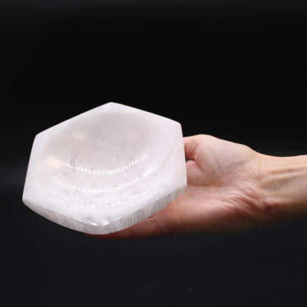 Selenite Hex Bowl